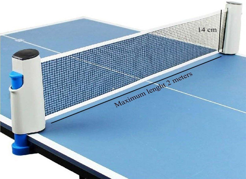 KACOOL Retractable Home Ping Pong Table Tennis Net(Multicolor)