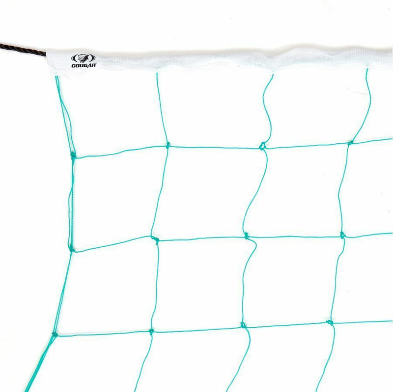 COUGAR SUPREME Volleyball Net Hand knitted Nylon tape 2 side 4mm fiber rope Volleyball Net(Multicolor)