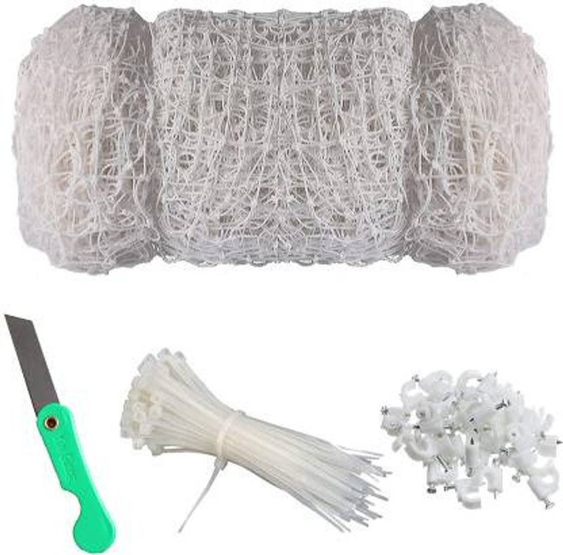 Articl Enterprises AntiBird Net / Pigeon Net 10 Ft. x 6 Ft.(60 SQ.Ft.)Nylon Net For Balcony/ Camping Net(White)