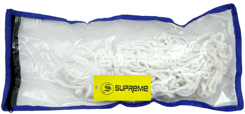 Supreme Basketball Net Silky 2MM Thickness.Practice Quality(Pack Of 1 Pair) Basketball Net(Multicolor)
