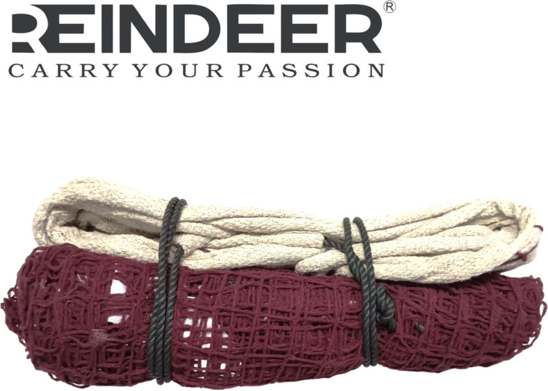 REINDEER RREINDEER Badminton cotton Net for Outdoor, Indoor Badminton Net(Maroon)