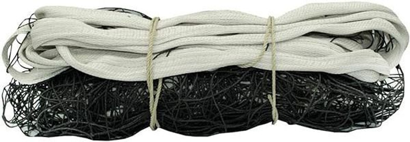 Monika Sports 2 Side Tape (Nylon) Volleyball Net(Black, White)