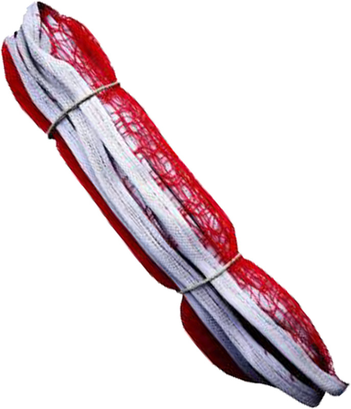 AXG NEW GOAL Nylon 4 Side Tape (162x30 inch) Badminton Net(Red)