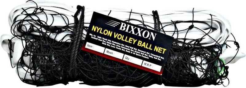 LCARNO Happy Volleyball Net 10 Mesh and 4 Side Tape 5 mm Dory Volleyball Net(Black, White)