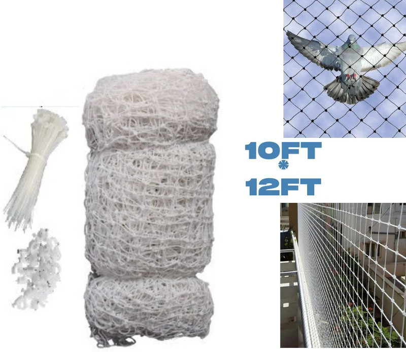 OJASS Bird Sefty Net 10Ft*10Ft Badminton Net(White)