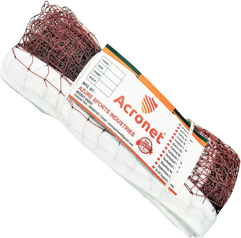 Y2M Best Quality Sports Net_207 Badminton Net Badminton Net(Brown, Maroon)