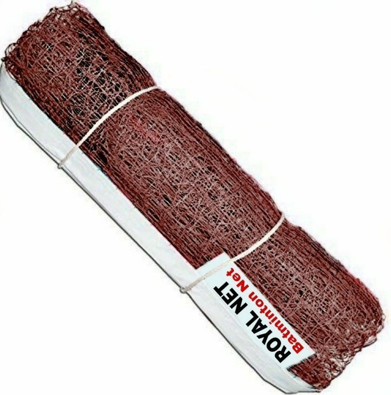 HACKERX Primium Badminton Net Nylon (Brown) Badminton Net(Brown)