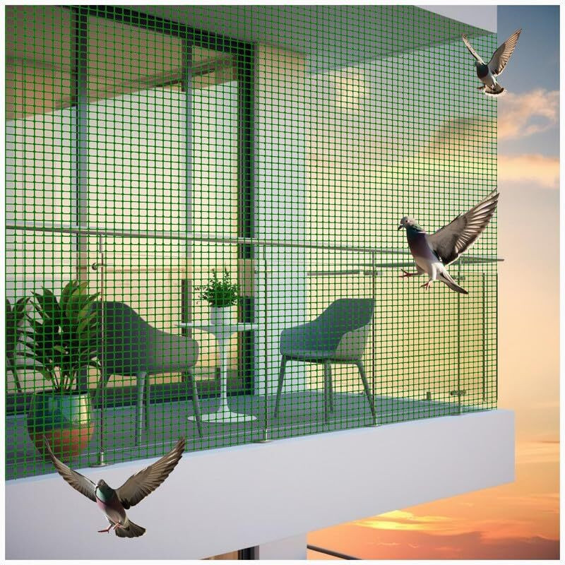 Biway Anti Bird Net for Balcony | Kabutar Jali Pigeon Net for Balcony, 10X8 feet Bird Net(White)