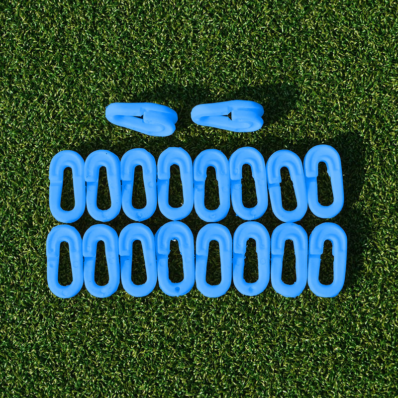 FITFIX Soccer Goal Net Clips, Pack of 80 Pcs Soccer Goal Accessory (Blue) Locking Carabiner(Blue)