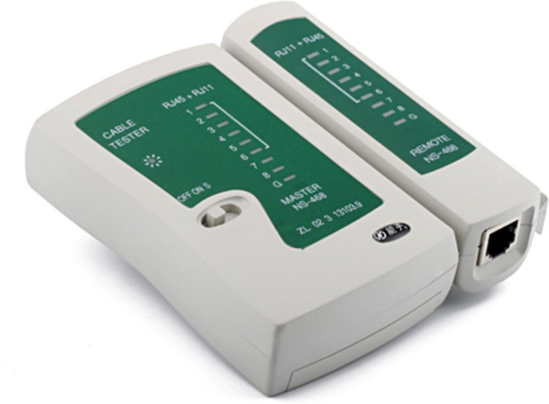 ADNet RJ45 Cable Tester Ethernet LAN Wire Line Tool Network Interface Card(White)