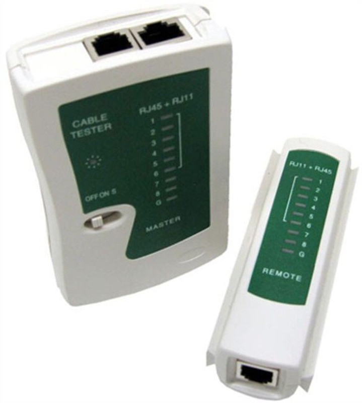 Inditrust Network LAN Cable Tester RJ45 / RJ11 / RJ12 / Cat5 Network Interface Card(White)