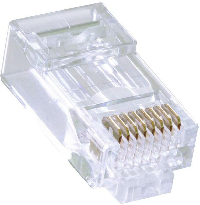 Stela (PACK OF 25)RJ45 Metal Shielded Male Plug Crimp Connector for Standed CAT6,CAT5" Network Interface Card(Silver)