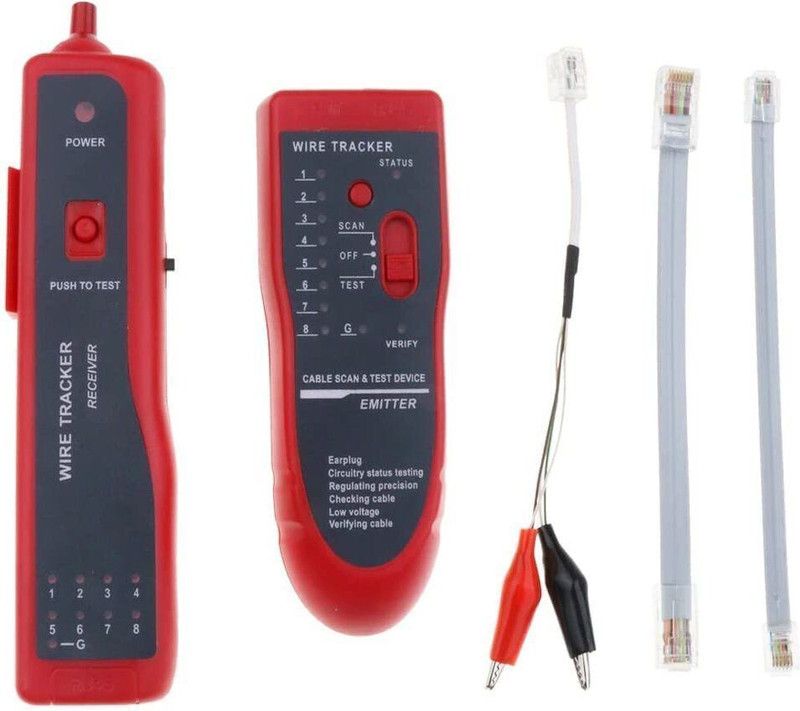 mastech MS6812 Cable Tracker Telephone Wire LAN Network Cable Tester Fault Finder 6812 Network Interface Card(Green)