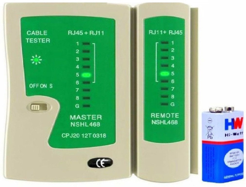 BALRAMA Multifunctional RJ45 USB Cable Tester Network Interface Card(Black Yellow)