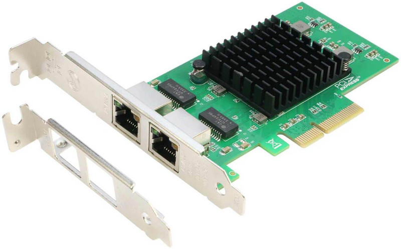 BOXNUBE 1 Port 2.5Gbps PCIe x1 Network Adapter with I225-V / I226-V Chipset Network Interface Card(Green)