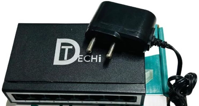 DTECHI DT-DNS-008GE 8 Ports 1000 Mbps Unmanaged Network Switch(Black)
