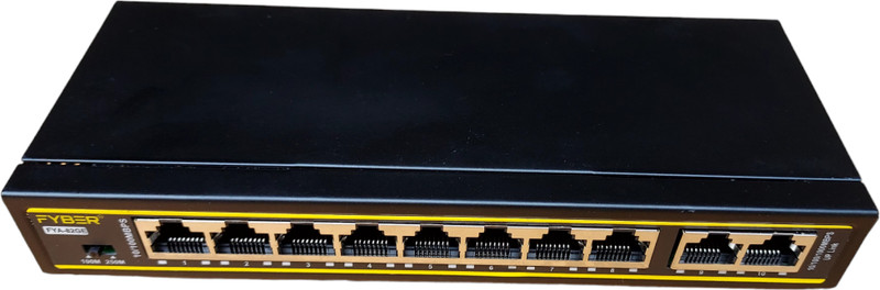 FYBER FYR-162GE 16 Ports 100 Mbps Unmanaged Network Switch(Black)