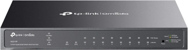TP-Link TL-SG2210P 8 Ports 1000 Mbps Smart Network Switch(Black)
