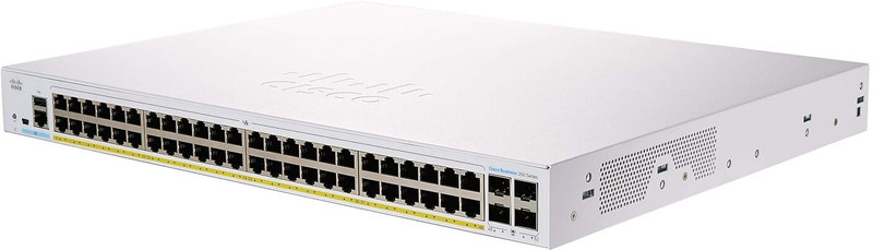CISCO CBS350-48P-4X Managed Switch|PoE|4x10G SFP+|Limited Lifetime Protection 48 Ports 1000 Mbps Fully Managed Network Switch(White)