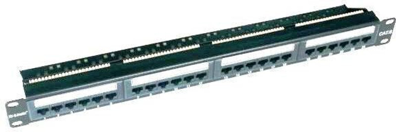 D-Link Unshielded 24-Port Full-Loaded NPP-C61BLK241 Patch Panel 24 Ports 100 Mbps Unmanaged Network Switch(Black)
