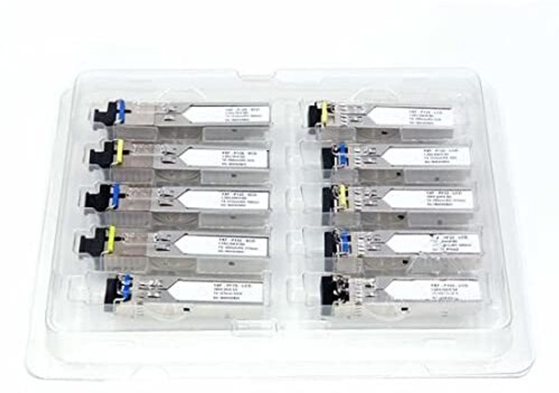 RAMEX 1.25G Bidi SFP Module Transceiver Tx1310/Rx1550rn SMSF Up to 20KM 1 Ports 1000 Mbps Smart Network Switch(Black)