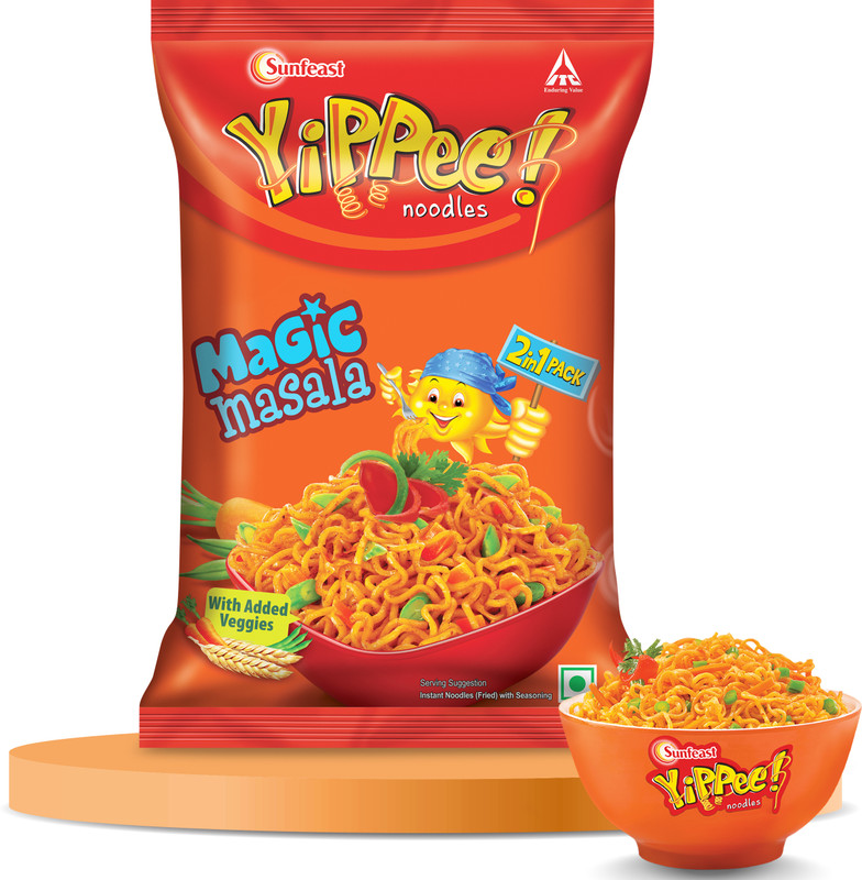 Sunfeast YiPPee! Magic Masala with Added Veggies-The Better Instant Noodles(136 g)