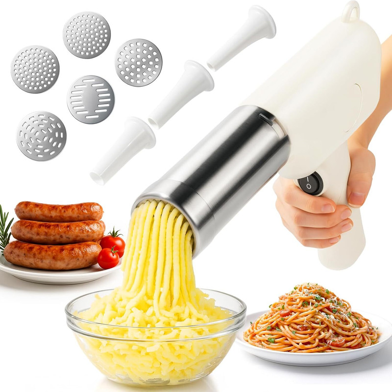 iBELL Neo Noodle 500 Electric Idiyappam & Noodle Maker with 6 Molds, 50W, Cordless, Spaghetti and Pasta Maker