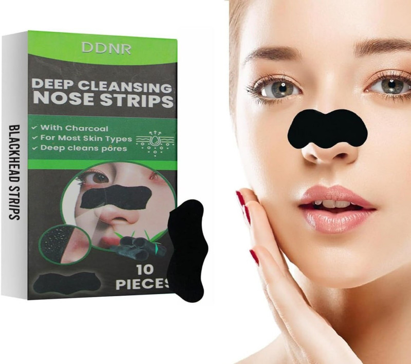 calway mart Charcoal Nose Pore Deep Cleansing Strips Stick On Nose Pad