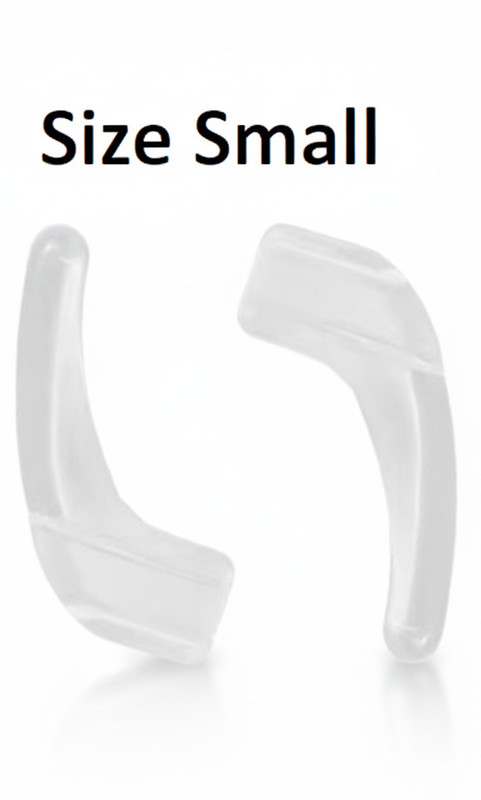 Reverie Retail Silicone Ear Hook - Eyeglasses Ear Grip 3 Pair (White) Push In Nose Pad