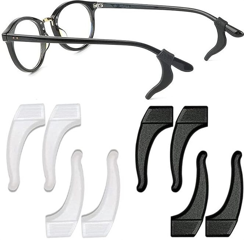 Jackals 4 EARHOOKS(2 BLACK,2 WHITE) Slide In Nose Pad