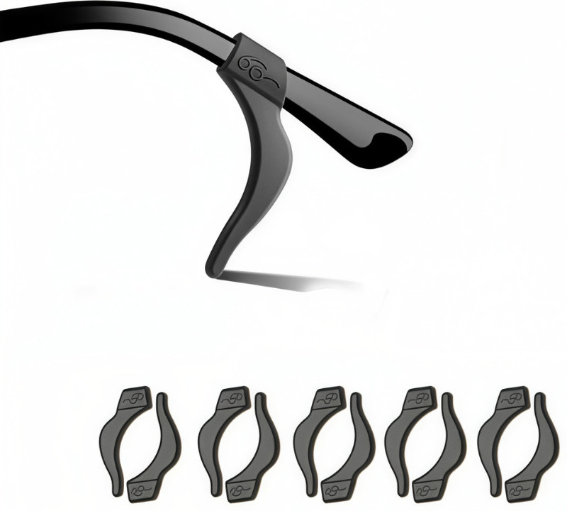 Zibuyu Silicone Eyeglass Ear Hooks Grip Set Slide In Nose Pad