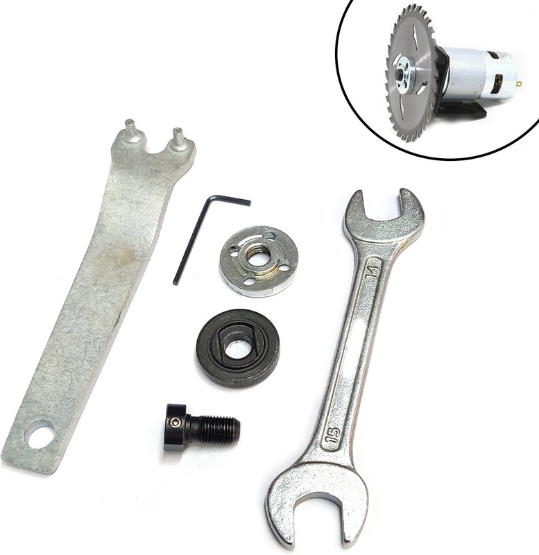 GEARHOOK Nut & Bolt Set DC 775 Motor 5mm Shaft Adapter Cutting Tool Accessories (775 MOTOR ADAPTER)(Steel)