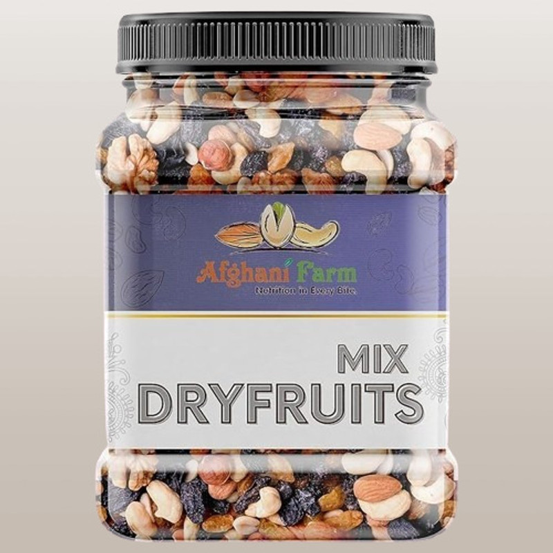 AFGHANI FARM All-Natural Dry Fruit Mix – Perfect On-The-Go Snack Almonds, Apricots, Cashews, Figs, Pistachios, Raisins, Dates, Apricots(1 x 1000 g)