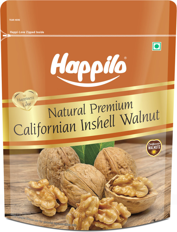 Happilo 100% Natural Premium Californian Inshell Walnuts Walnuts(1 x 200 g)