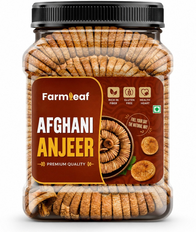 FarmLeaf Afgani Anjeer | Dry Fruits | Premium Jar Pack Figs(1 x 1 kg)