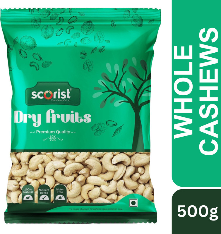 Scorist Raw Cashews(1 x 500 g)