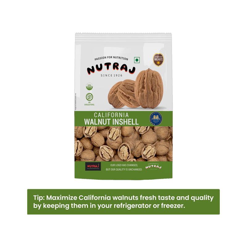 Nutraj California Walnut Inshell Walnuts(1 x 500 g)
