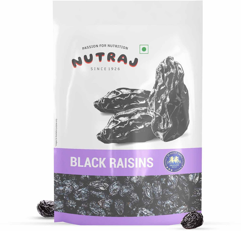 Nutraj Black Raisins 200g Seedless Kishmish Raisins(1 x 200 g)