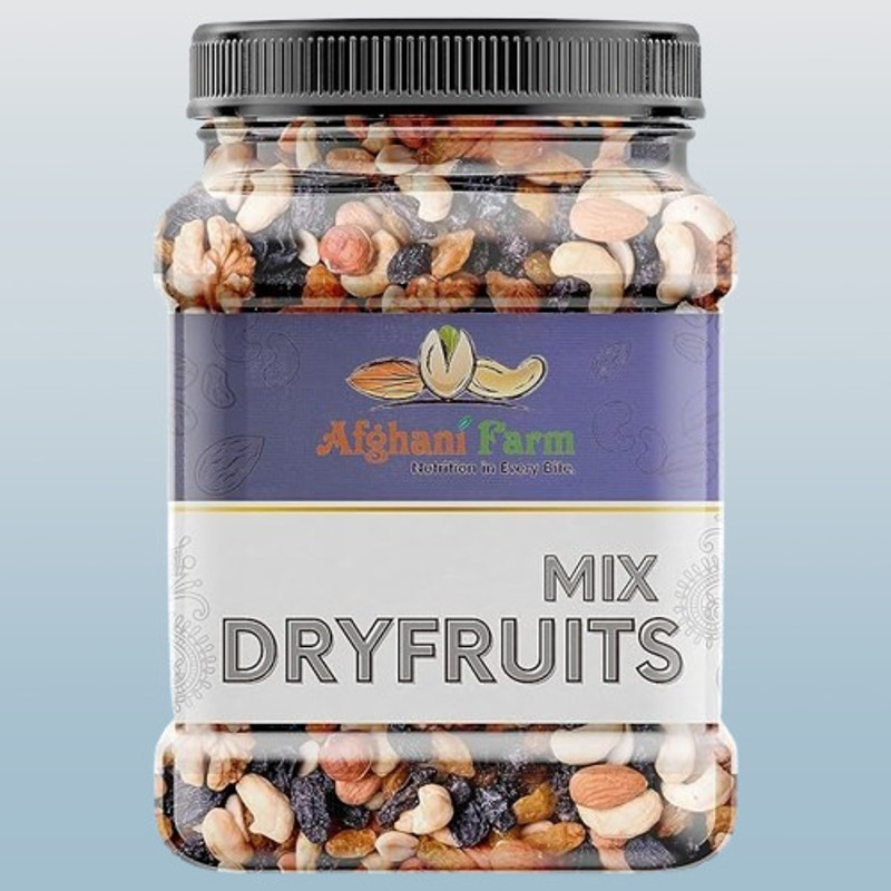 AFGHANI FARM Mixed Nuts & Dry Fruits – Daily Nutrition Boost | Almonds, Apricots, Cashews, Figs, Pistachios, Raisins, Dates, Apricots(1 x 1000 g)