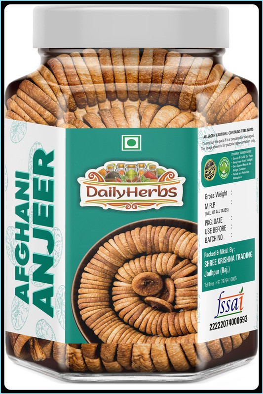 DAILYHERBS Premium Afghani Anjeer/ Fresh Figs(1 x 250.01 g)