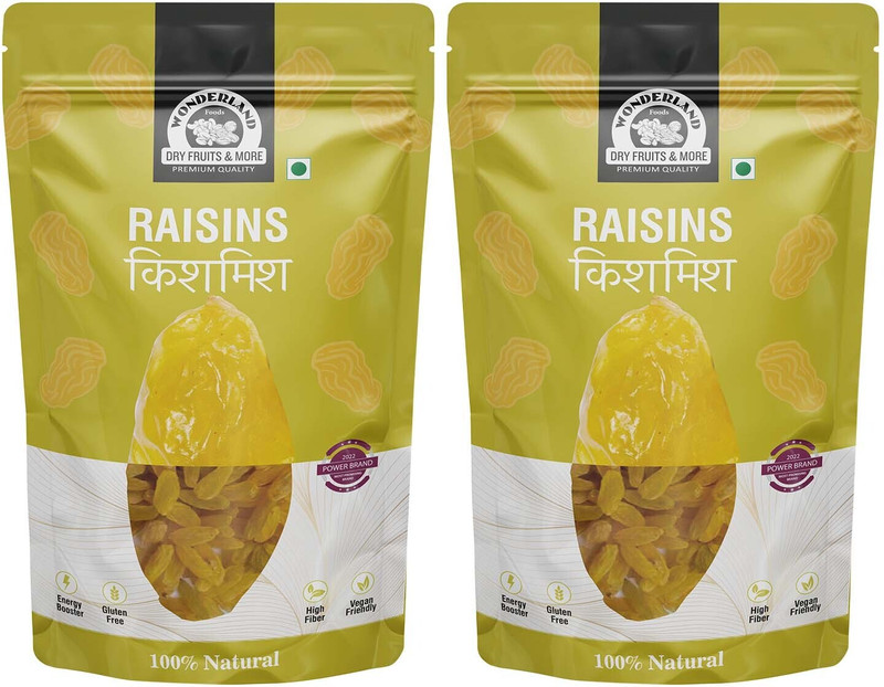 WONDERLAND Foods Premium Raisins(2 x 0.5 kg)