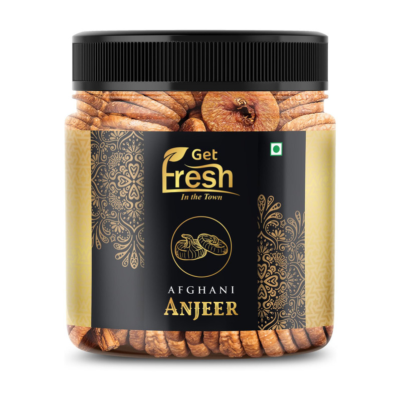 Get Fresh Anjeer Dry Fruits | Dried Figs- 250 gm (Jar Packing) Figs(1 x 250 g)