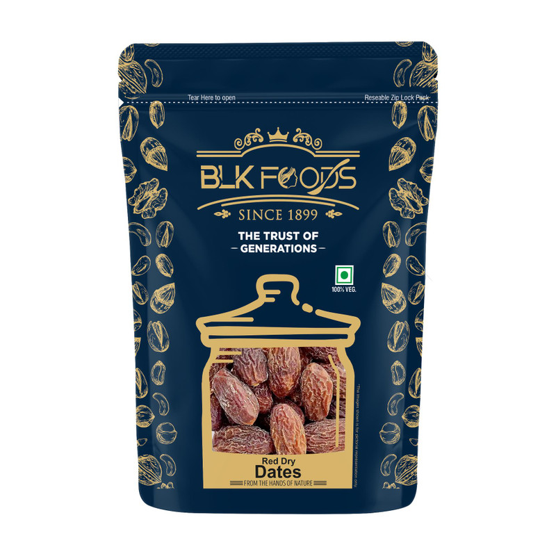 BLK FOODS Select 1Kg Dry Dates Brown | Sukha Khajoor (Chuara Kharek) Dates(1 x 1000 g)