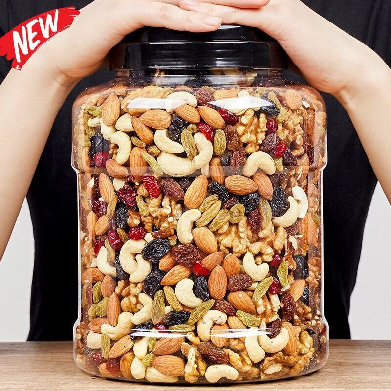 YUGNUTS Mix Dry Fruit Panchmeva 1kg jAR] Almonds, Cashews, Raisins, Apricots, Dry Dates, Pistachios(1 x 1 kg)