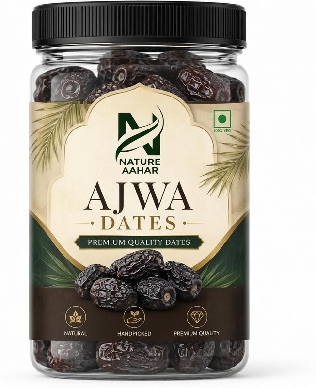 Nature Aahar Ajwa Dates|Ajwa Dates Original Saudi Dates | Dry Fruits Dates Dates(1 x 100 g)
