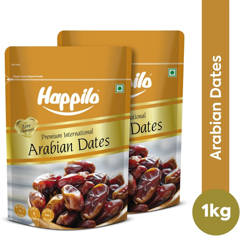 Happilo Premium International Arabian Dates Super Saver Dates(2 x 0.5 kg)