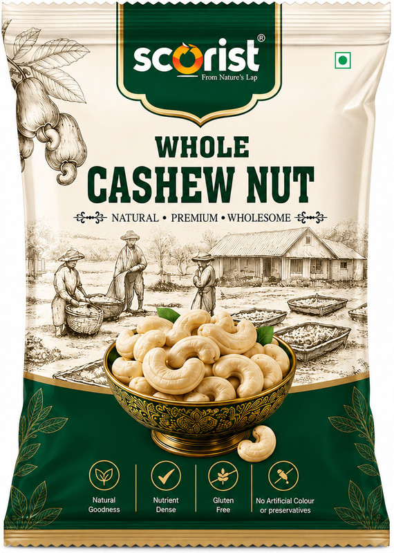 Scorist Popular Whole Cashews(1 x 2 kg)