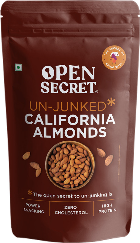 OPEN SECRET Premium California Badam - High Protein Dry Fruit, Fasting Vrat Special Almonds(1 x 500 g)