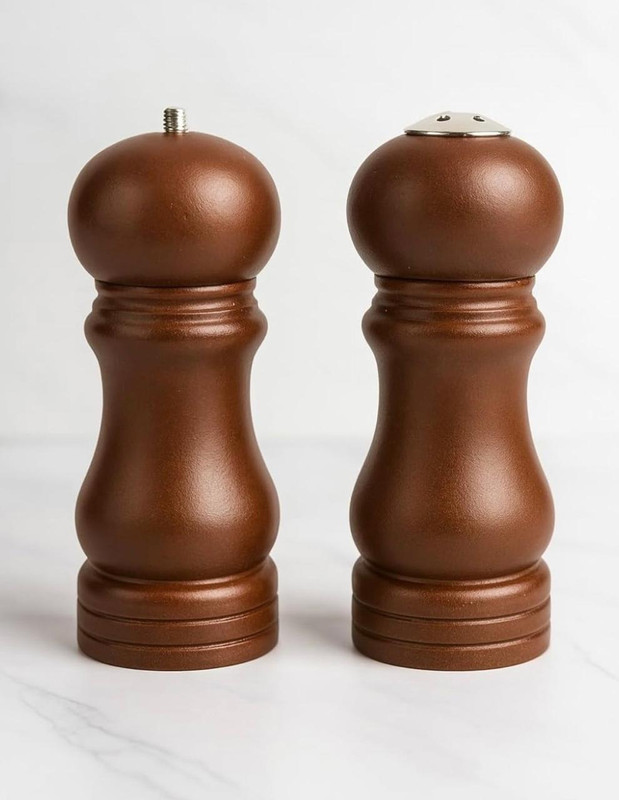 HABIBI Wooden Salt & Pepper Grinder Set – 5 inch Nutmeg Grinder