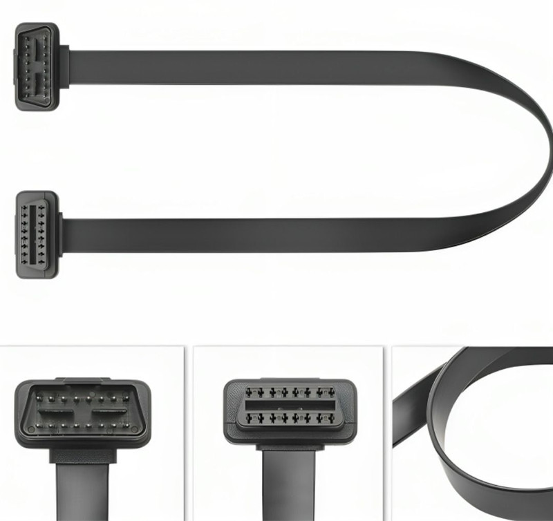 MeridianSemi 16 Pin Male To Female OBDII 1 Meter Extension-Cable OBD Interface